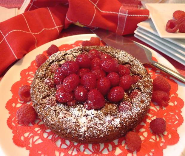 High Altitude Baking Raspberry brownie torte — to go
